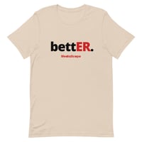 Image 3 of bettER Short-Sleeve Unisex T-Shirt - Black/Red