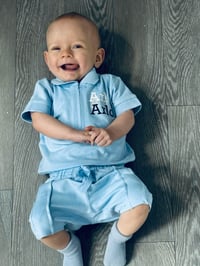 Image 1 of Boys Polo Zip Short Set 