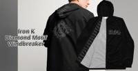 Image 2 of Iron K Diamond Motif Windbreaker