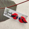 Crimson Rosella Studs