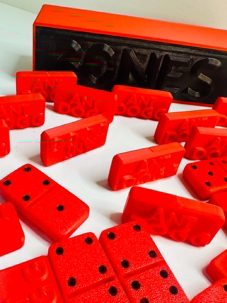 Image of Custom 3D Dominoes with Case – Limited Edition