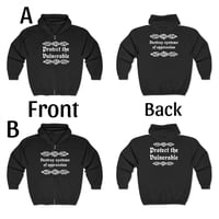 Image 1 of Destroy Systems Zip-up Black Hoodie