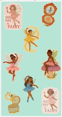 Image 1 of Fairy Garden Ballet Sticker Sheet