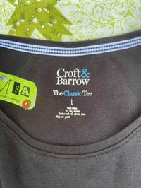 Image 3 of spring blossom possum black repurposed t-shirt 