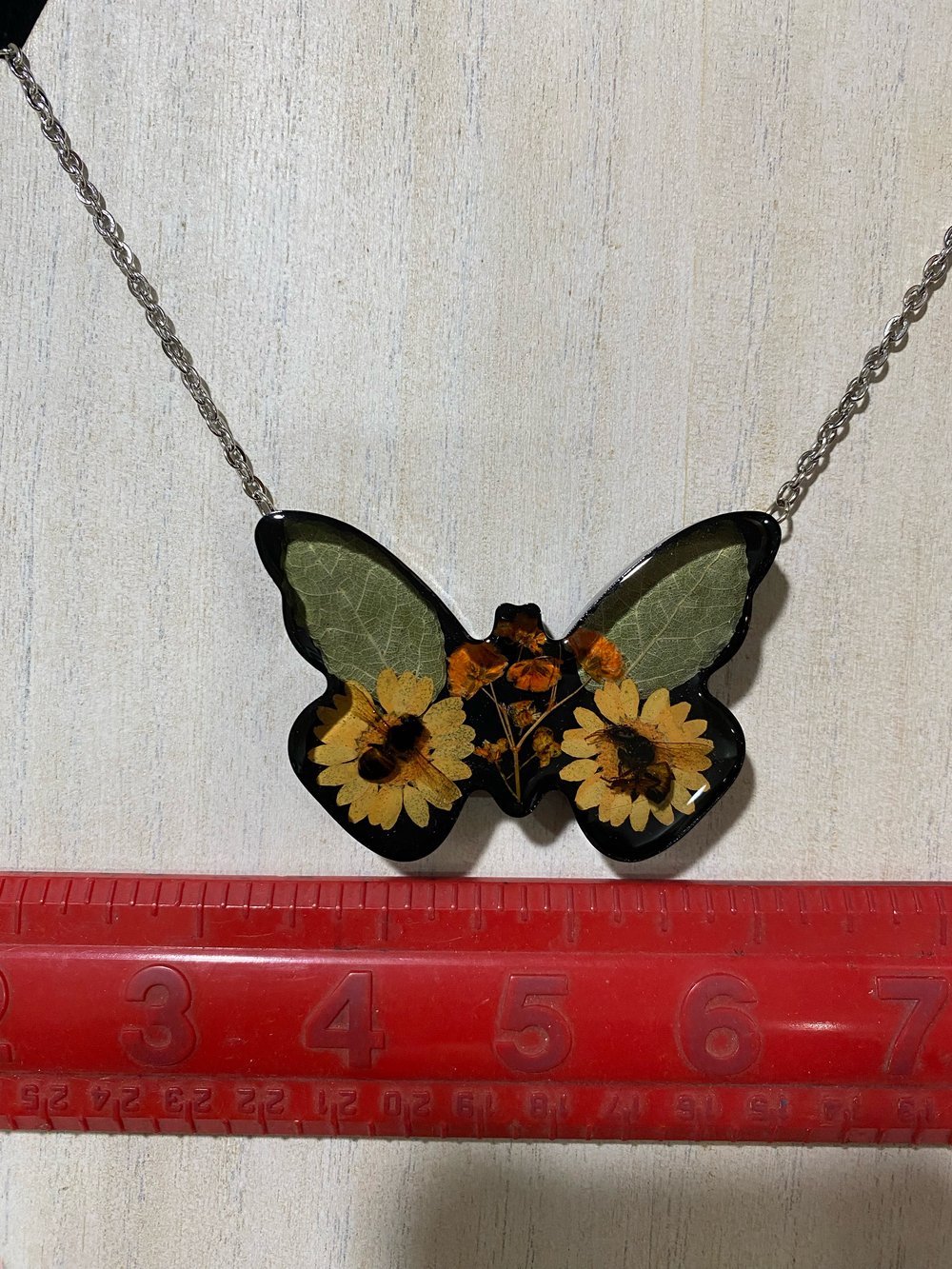 Floral Bee Butterfly Pendant 