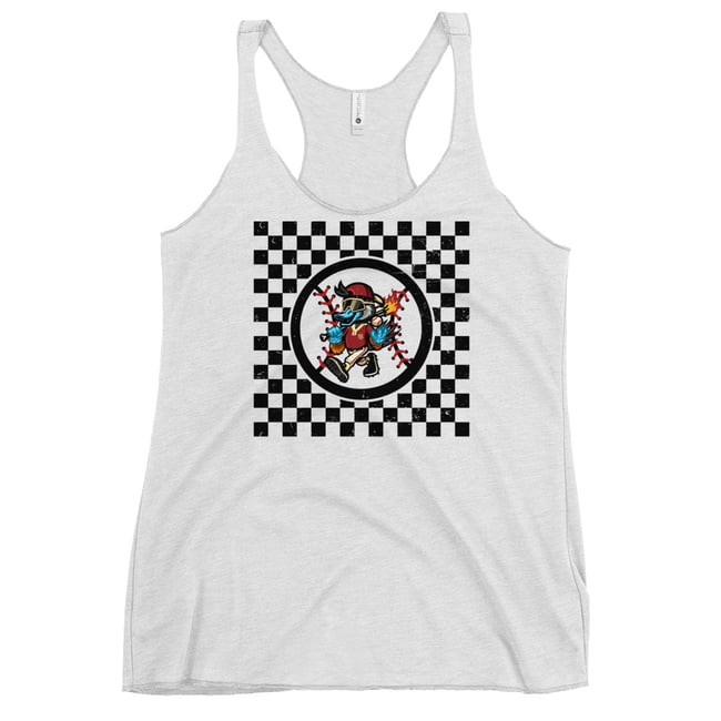Hotshots Retro Ruddy Checkerboard Women's Racerback Tank
