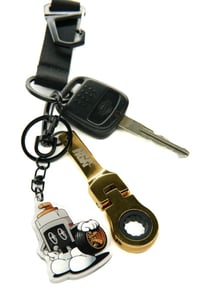 Image 4 of Stubby 10mm Ratchet Keychain (Gold)