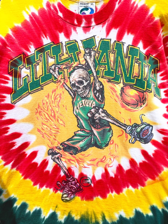 Grateful Dead 1996 Lithuania Basketball T-Shirt - Size XL