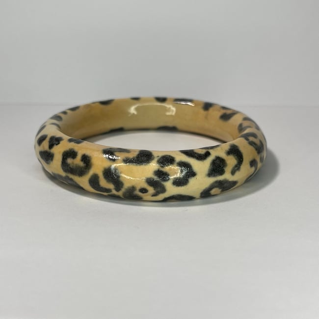 Leopard Print Bracelet - 7.40 in Inner Diameter