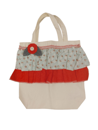 Image 1 of Canvas Ruffle Tote