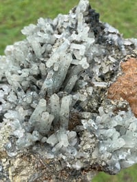 Image 11 of Large Quartz Crystal Points Cluster with inclusions & Fluorite | China #2887