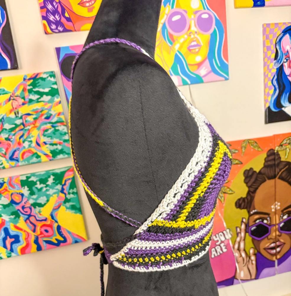 Image of Nonbinary Pride Flag Bralette