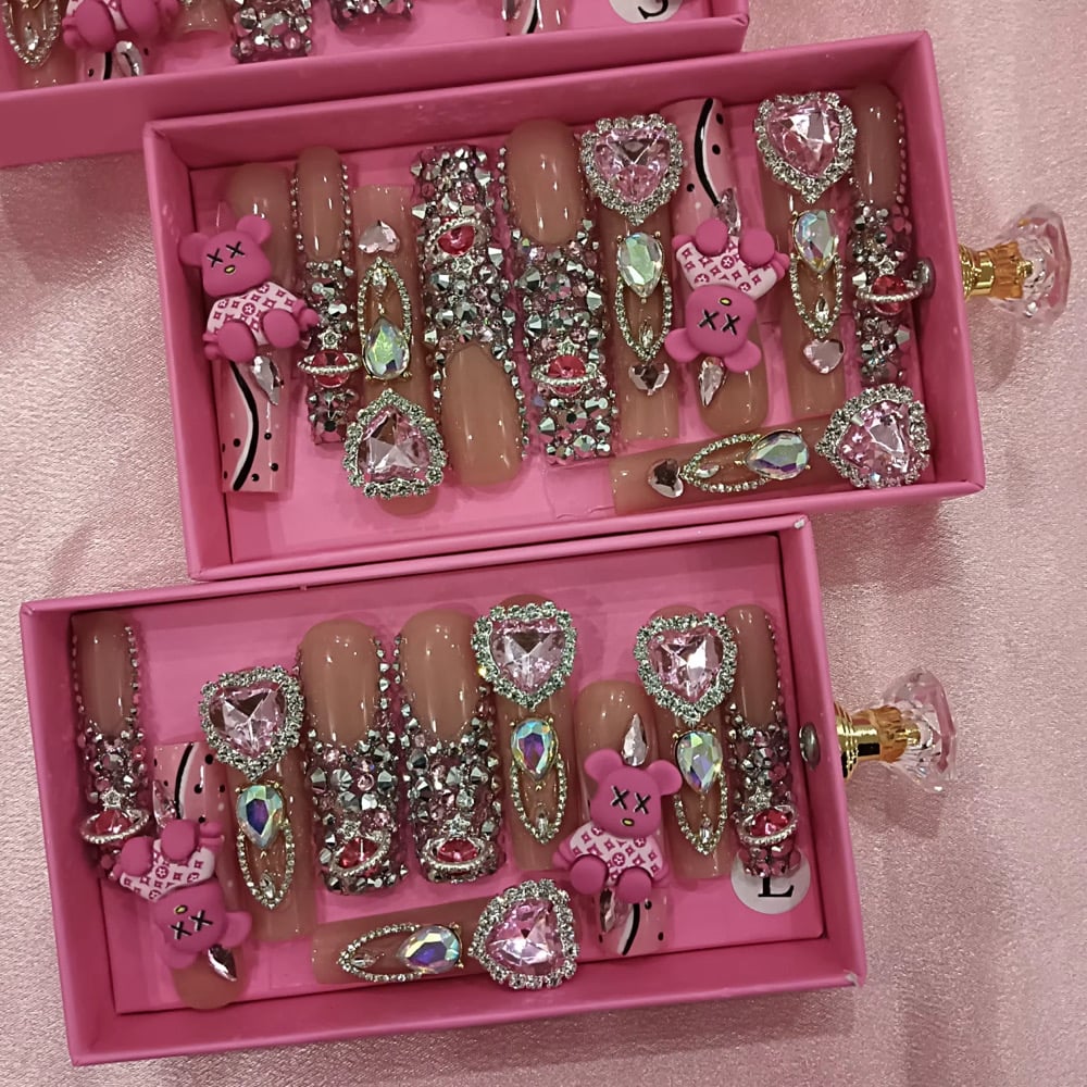 Image of pick from option 1-25 acrylic press on nail set