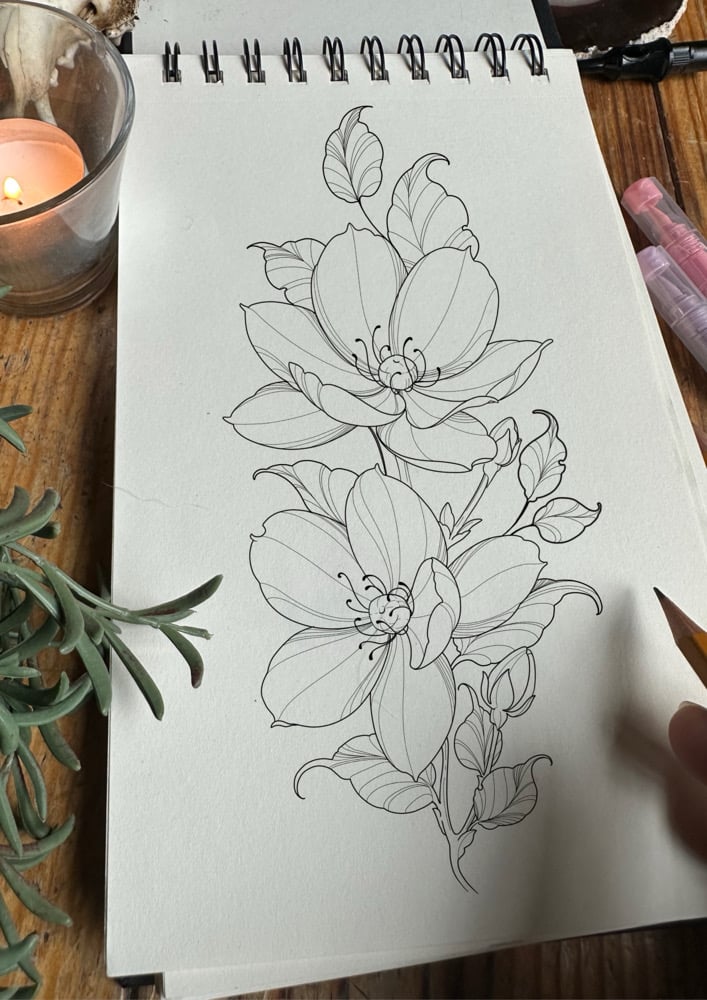 Image of Gravure florale