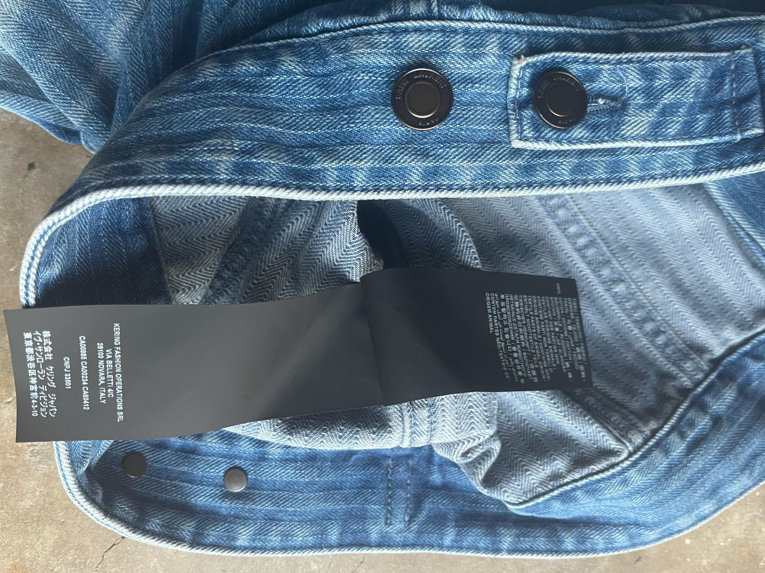 Image of SAINT LAURENT Gradient Denim Jacket 