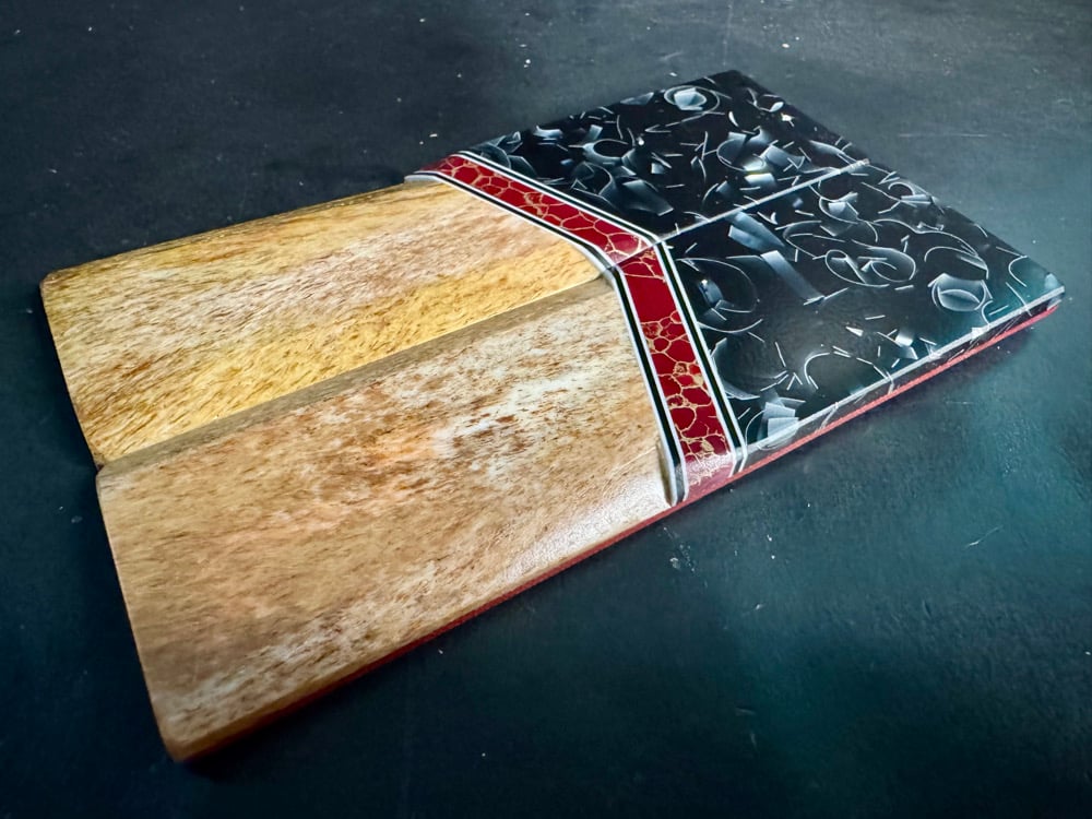 Image of Raffir Sparkle & Giraffe Bone Segmented Knife Scales