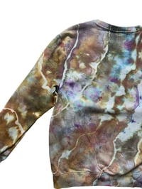 Image 8 of  M Unisex Crew Sweatshirt in Terrestrial Geode Ice Dye