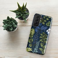 Image 17 of Art Nouveau Inspired Blue Boho Floral Tough case for Samsung®