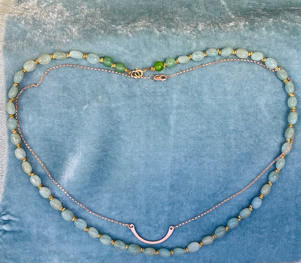 Image of Aventurine Layering Necklace