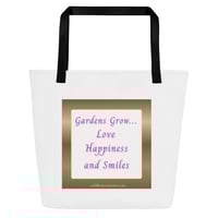 Image 4 of Hibiscus and Copper Windspinner -  Large Tote Bag