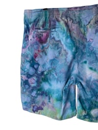 Image 5 of ♻️ UPCYCLED 3X 46 Men’s Cotton-Blend Shorts in Mermaid Watercolor