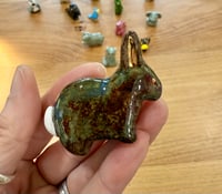 Image 3 of Sweet Brown Rabbit Ceramic Figurine - Free Shipping in Contiguous US