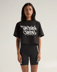 Image 2 of turf baby handstyle women’s crop top