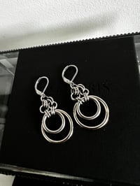 Image 2 of Double Hoop Huggies 