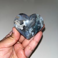 Image 1 of Moss Agate Heart