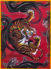 Image 1 of Japanese Tiger by Josh McQuade, High Quality Print