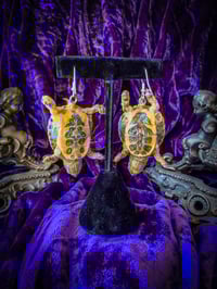 Image 3 of Mummified Turtle - Earrings 