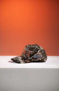 Image 2 of Philippians 4:6 PRAY Hat "Camo/Orange”