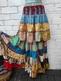 Image 1 of Mini maxi Marley skirt/ wear as dress henna upto 18 uk