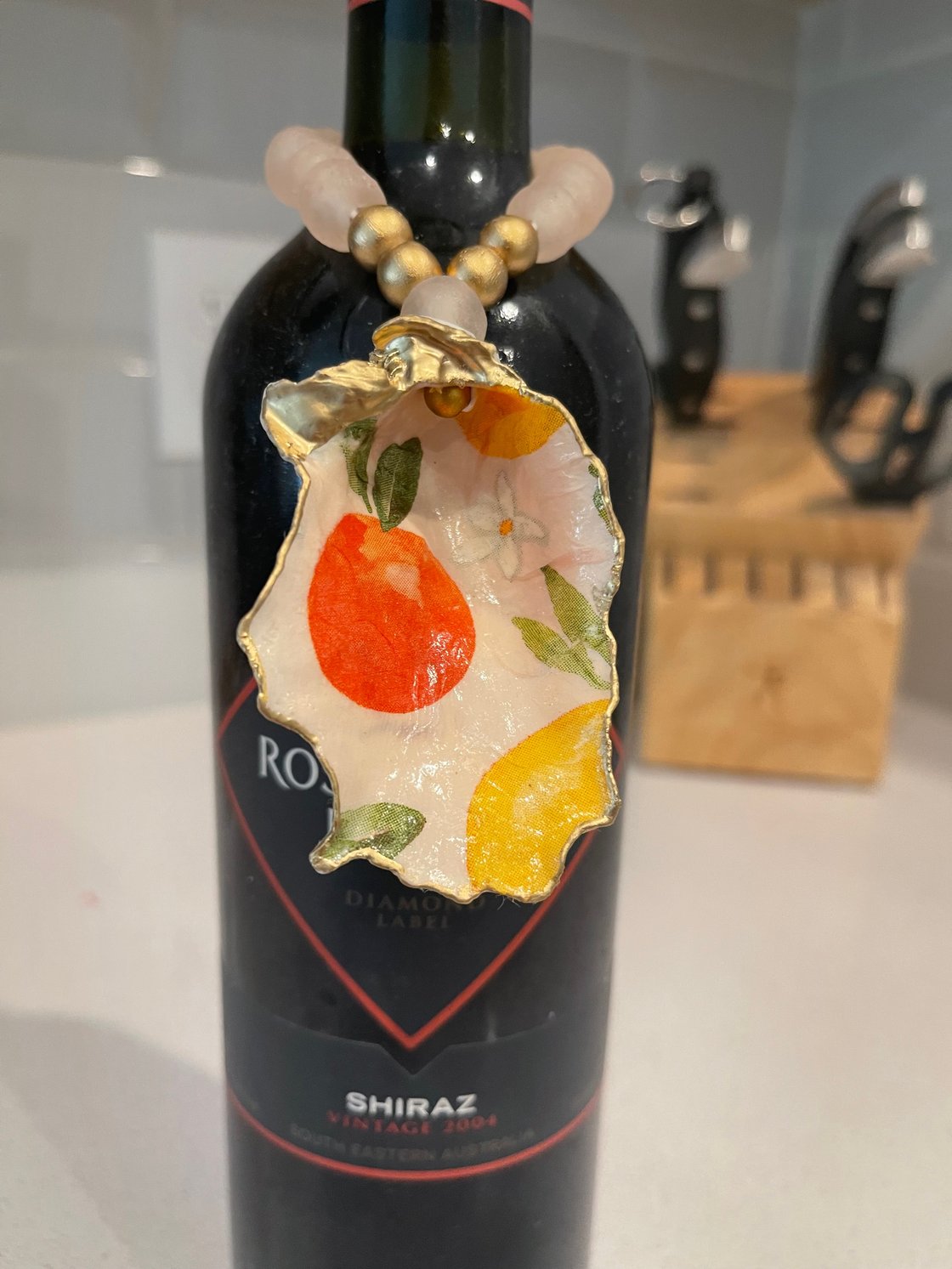 Image of Citrus - Oyster Wine Charm