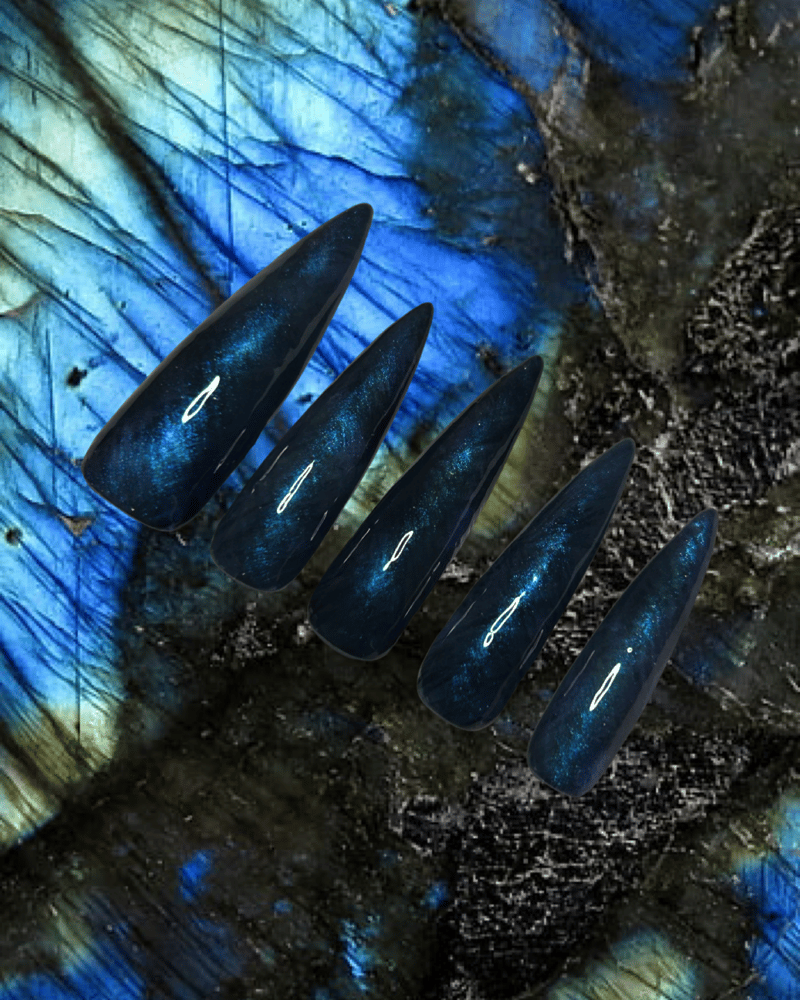 Image of -;- LABRADORITE PRESS ON SET -;-