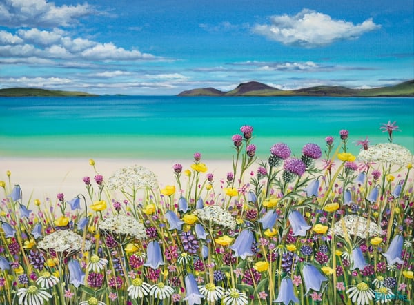 Image of Vatersay wildflowers giclee print