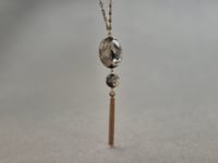 Image 5 of Sautoir pompon mica et bronze