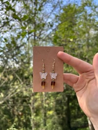 “golden butterfly” earrings 