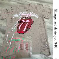 Xlarge Tougue tan lace destroyed