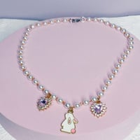 Image 2 of Bunny Pearl Necklace