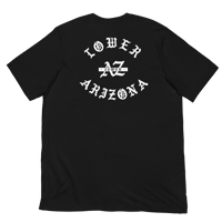 Image 1 of LOWER AZ RAISED White font Unisex t-shirt