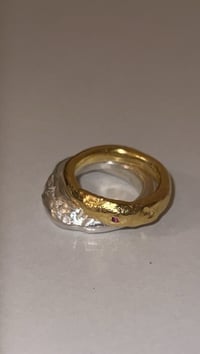 Image 2 of Silver & Gold Stacking Rings Set