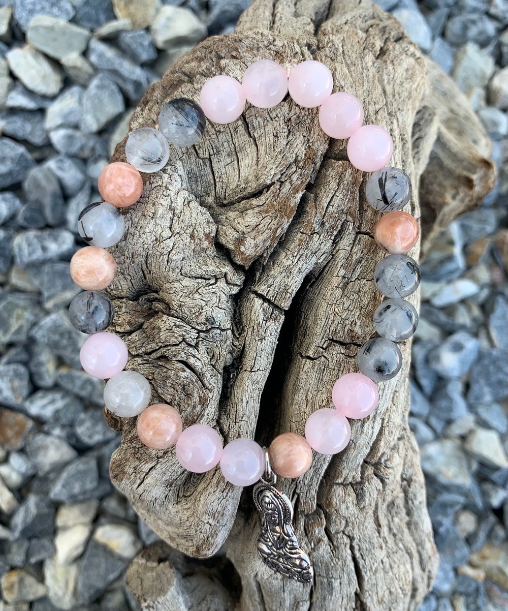 Image of Reiki Charged Kuan Yin Rose Bracelet
