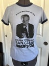 Women’s L pre-worn and washed Frank Stewart Fan Club ringer tee