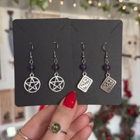 Amethyst Charm Earrings