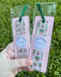 Image 3 of Cozy Plants and Bookish Themed Clay Bookmarks