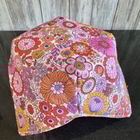 Image 5 of Quilted Soup Bowl Cozy in Orange cotton