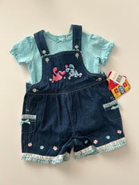 Image 1 of NWT blues clues shortalls