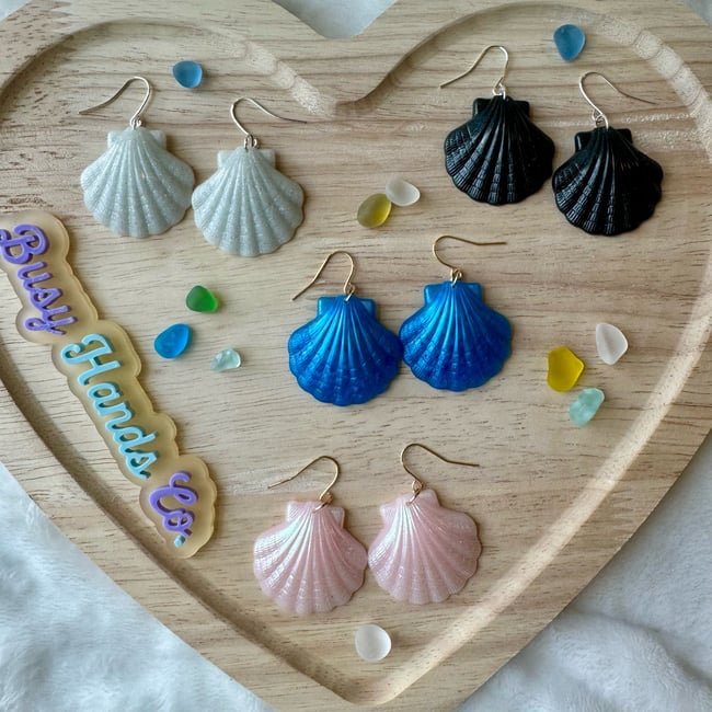 Resin Shell Earrings 