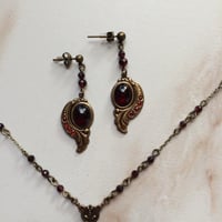 Image 1 of THE ‘ARTEMISIA’ GARNET EARRINGS